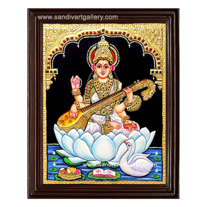 Saraswathi Tanjore Painting 14
