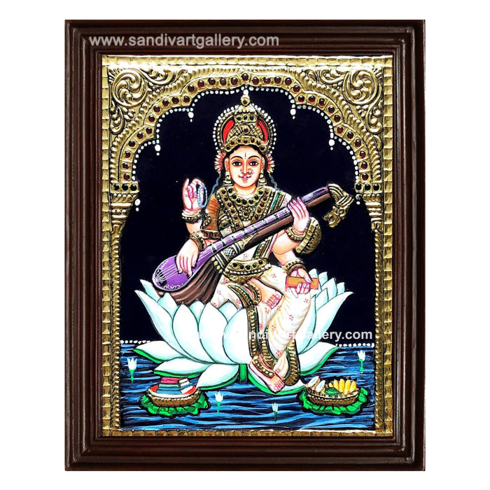 Saraswathi Tanjore Painting 15