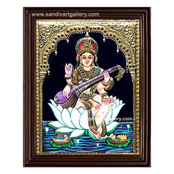 Saraswathi Tanjore Painting 15