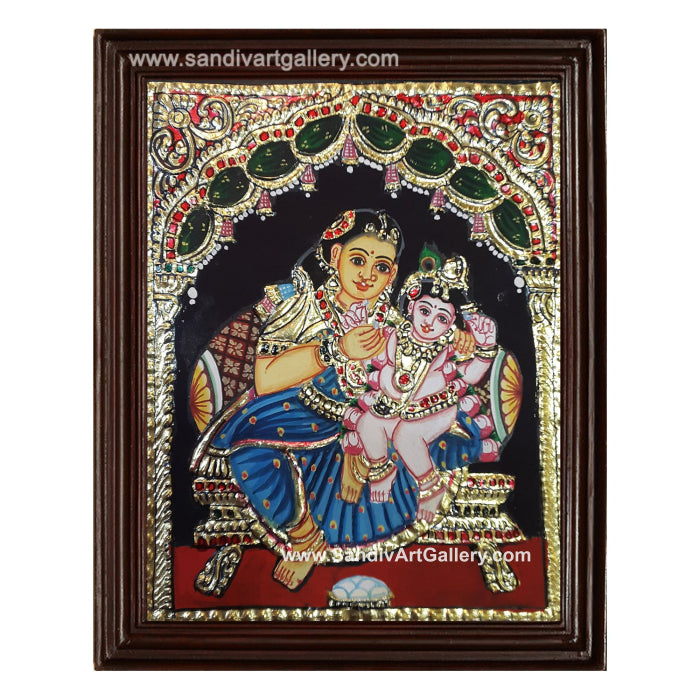 Yasotha Krishna Tanjore Painting 3