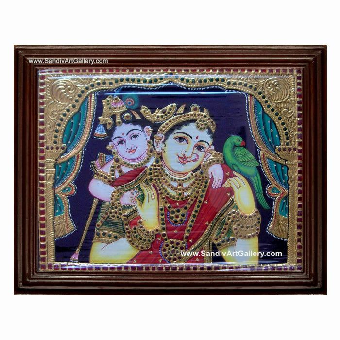 Yasodha Kannan Tanjore Painting
